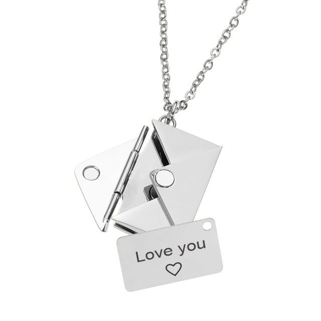 Necklace with Envelope Pendant