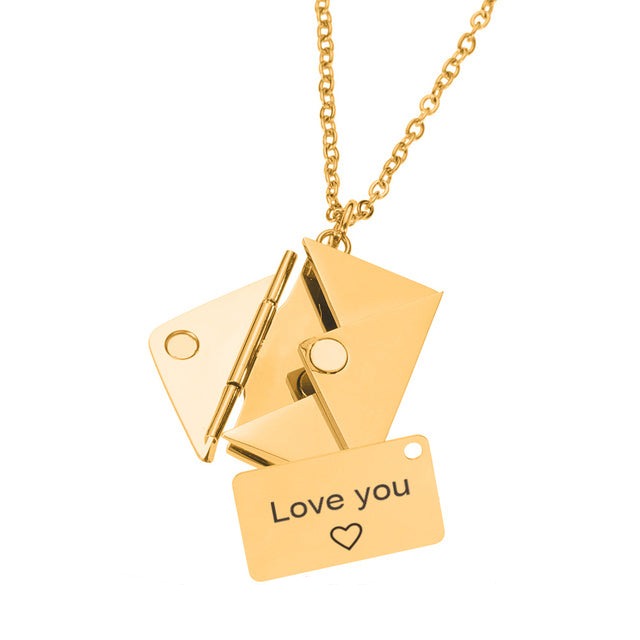 Necklace with Envelope Pendant