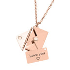 Necklace with Envelope Pendant