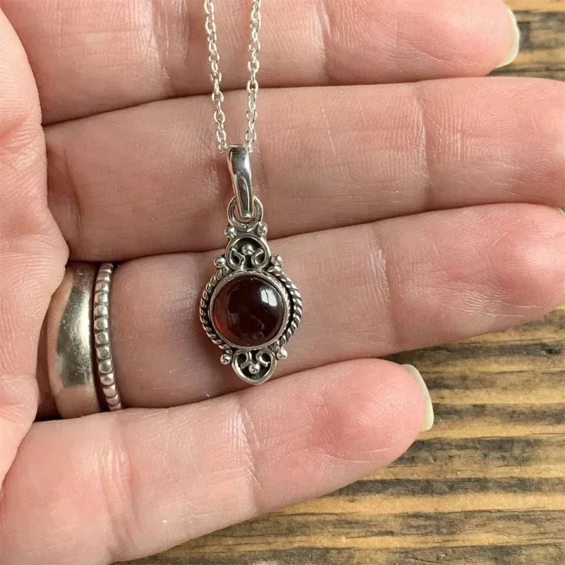 Necklace with Vintage Ethnic Pendant for Women