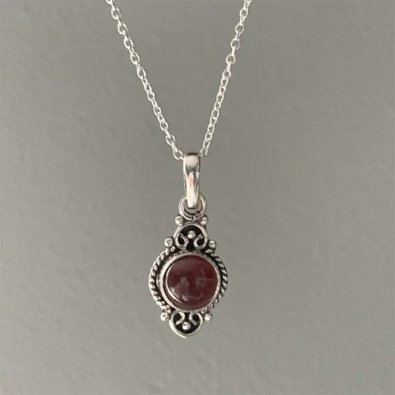 Necklace with Vintage Ethnic Pendant for Women