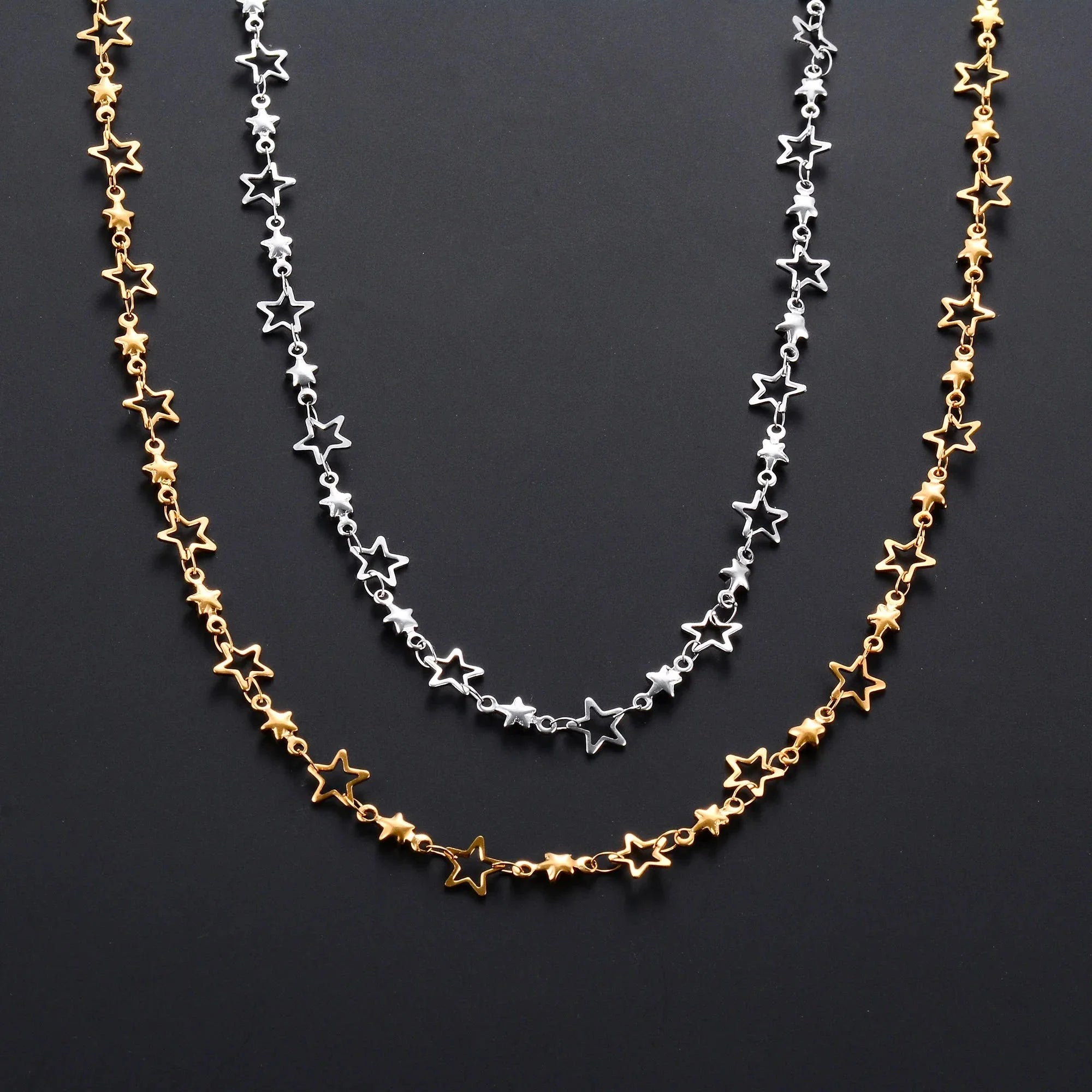 Necklace with Astrology Star Pendant for Men or Women silver