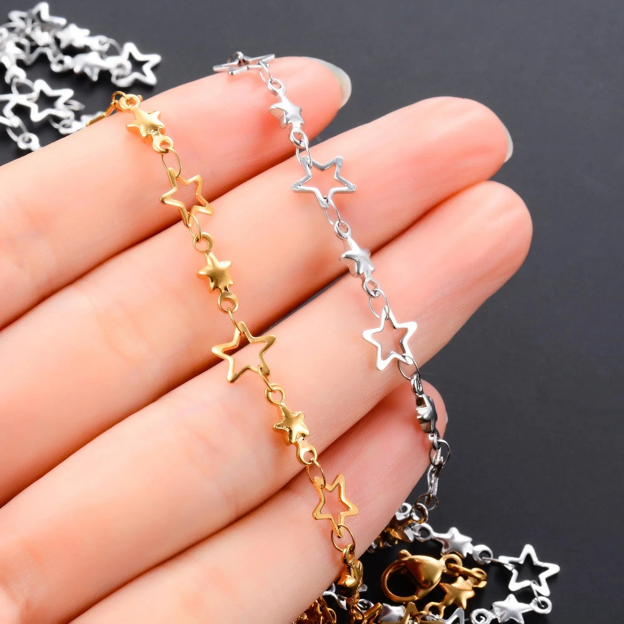 Necklace with Astrology Star Pendant for Men or Women gold