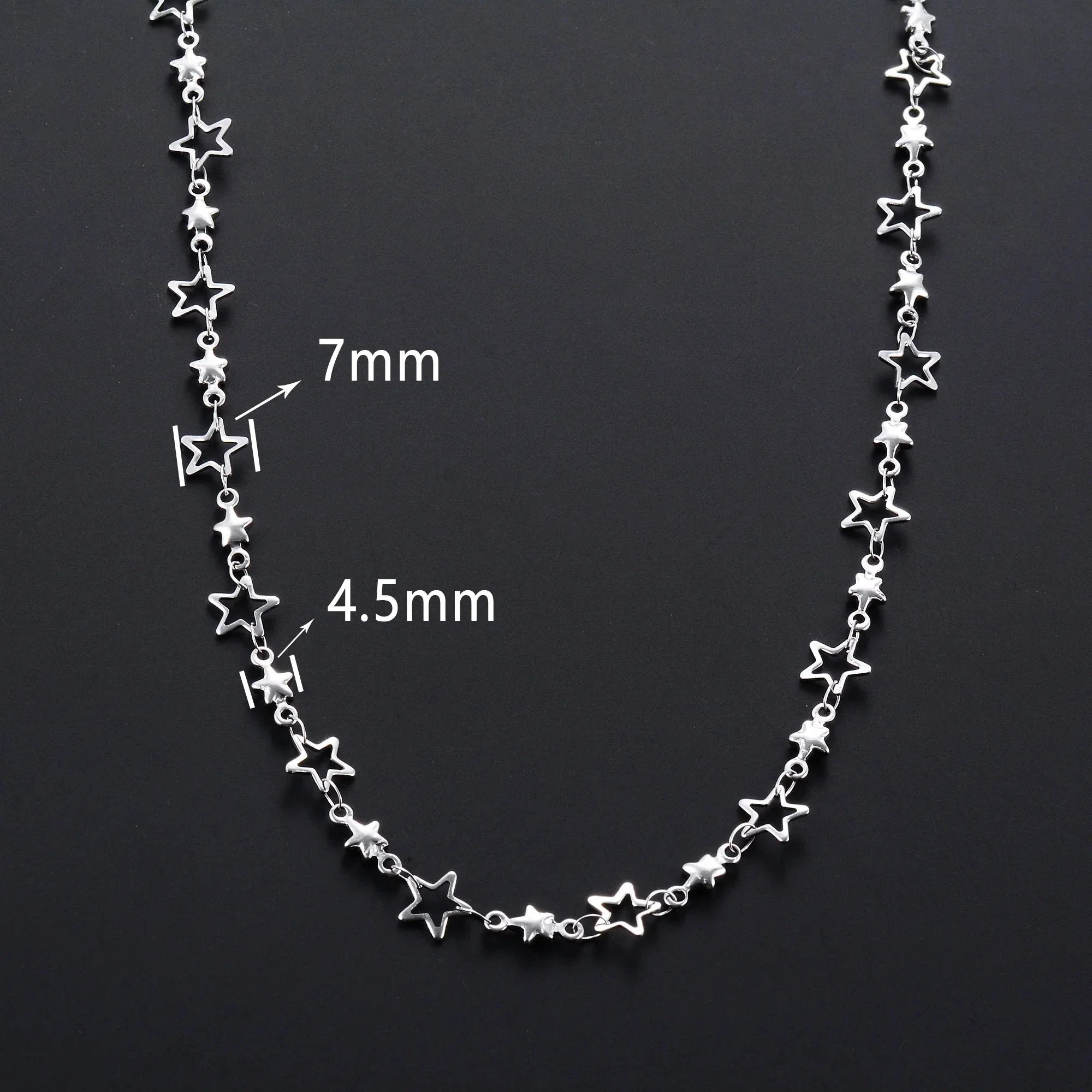 Necklace with Astrology Star Pendant for Men or Women silver