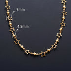Necklace with Astrology Star Pendant for Men or Women gold