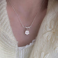 Necklace with Cherry Blossom Pendant