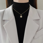Necklace with Crystal Snowflake Pendant