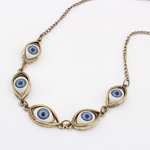 Necklace with Pendant Against the Evil Eye bronze