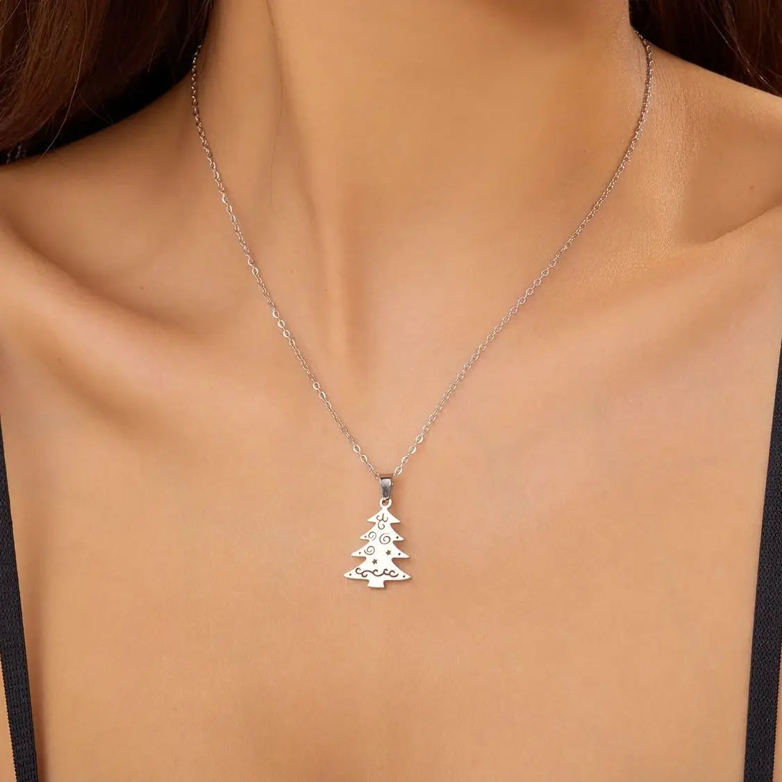 Necklace with Winter Silver Fir Pendant