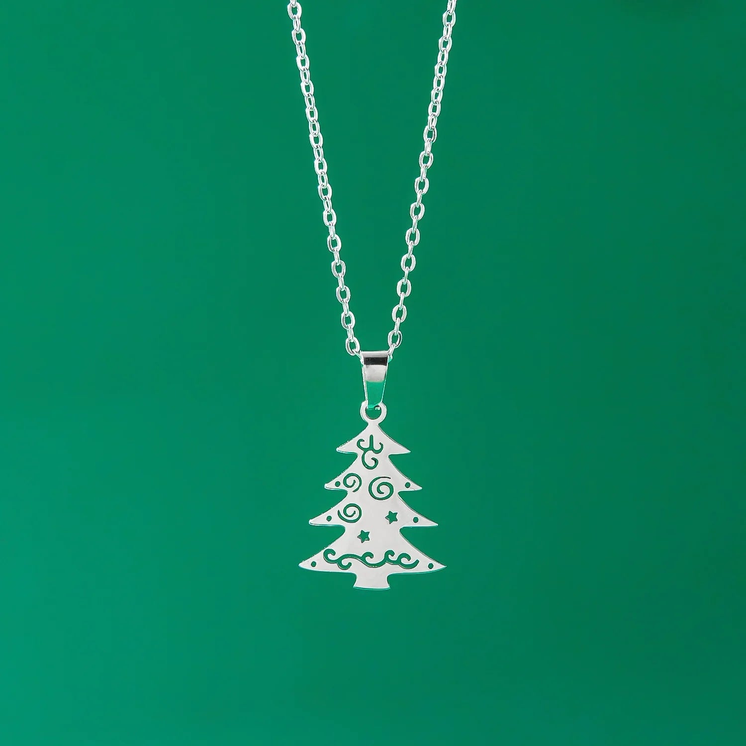 Necklace with Winter Silver Fir Pendant
