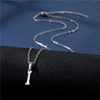 Personalized necklace with initial pendant i