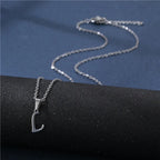 Personalized necklace with initial pendant l