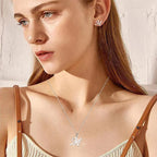 Personalized necklace with initial pendant m