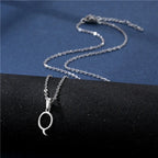 Personalized necklace with initial pendant q