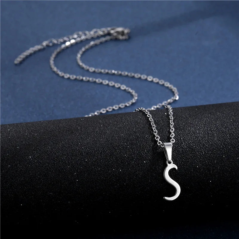Personalized necklace with initial pendant s