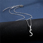 Personalized necklace with initial pendant s