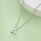 Necklace with initial letter pendant