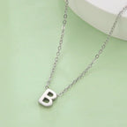 Necklace with initial letter pendant