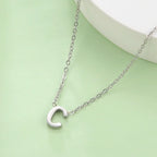 Necklace with initial letter pendant