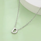 Necklace with initial letter pendant