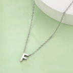 Necklace with initial letter pendant