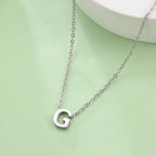 Necklace with initial letter pendant