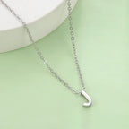Necklace with initial letter pendant