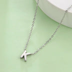 Necklace with initial letter pendant