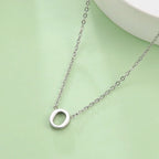 Necklace with initial letter pendant