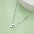 Necklace with initial letter pendant