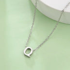 Necklace with initial letter pendant