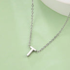 Necklace with initial letter pendant