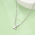 Necklace with initial letter pendant