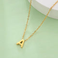 Necklace with initial letter pendant