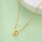 Necklace with initial letter pendant