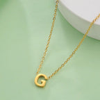 Necklace with initial letter pendant