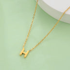 Necklace with initial letter pendant