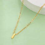 Necklace with initial letter pendant