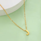 Necklace with initial letter pendant