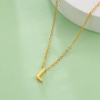 Necklace with initial letter pendant