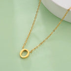 Necklace with initial letter pendant