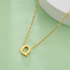 Necklace with initial letter pendant