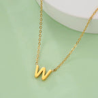 Necklace with initial letter pendant