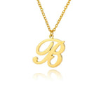 Women's Initial Pendant Necklace b