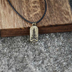 Necklace with Gold Christmas Tree Pendant