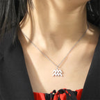Necklace with Gold Zodiac Sign Pendant