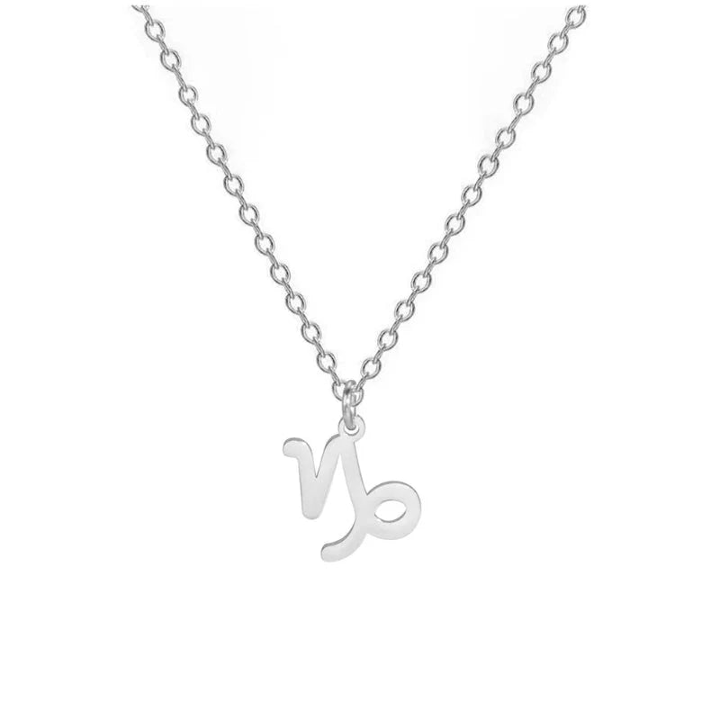 Necklace with Gold Zodiac Sign Pendant