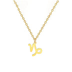 Necklace with Gold Zodiac Sign Pendant
