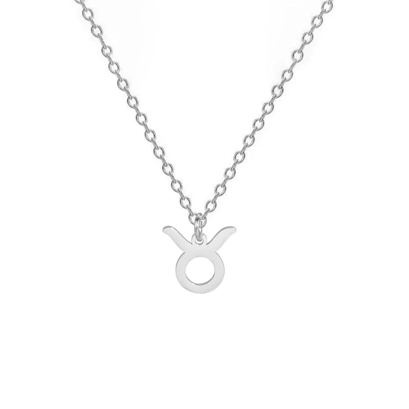 Necklace with Gold Zodiac Sign Pendant