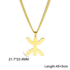 Necklace with symbolic Berber "yaz" Arabic pendant for women